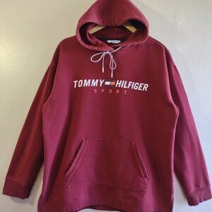 Tommy Hilfiger Sport Pullover Hoodie Sweatshirt Relaxed Fit Men's Size Medium